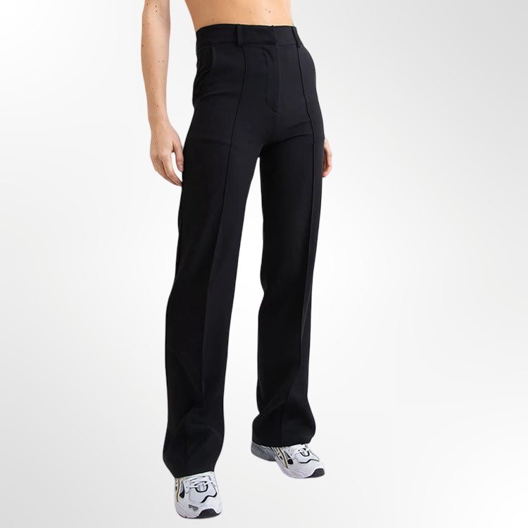 Pantalones rectos ajustados de sastrería flexible