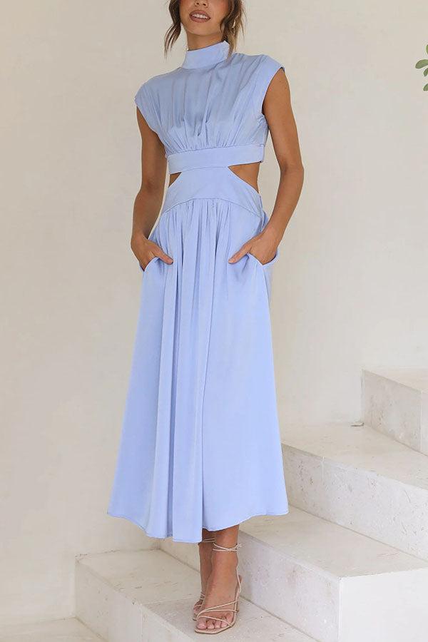 Lara – Vestido midi con bolsillos