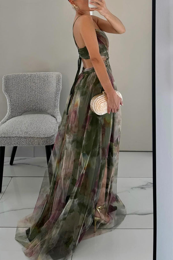 Valentina – Vestido largo con estampado floral