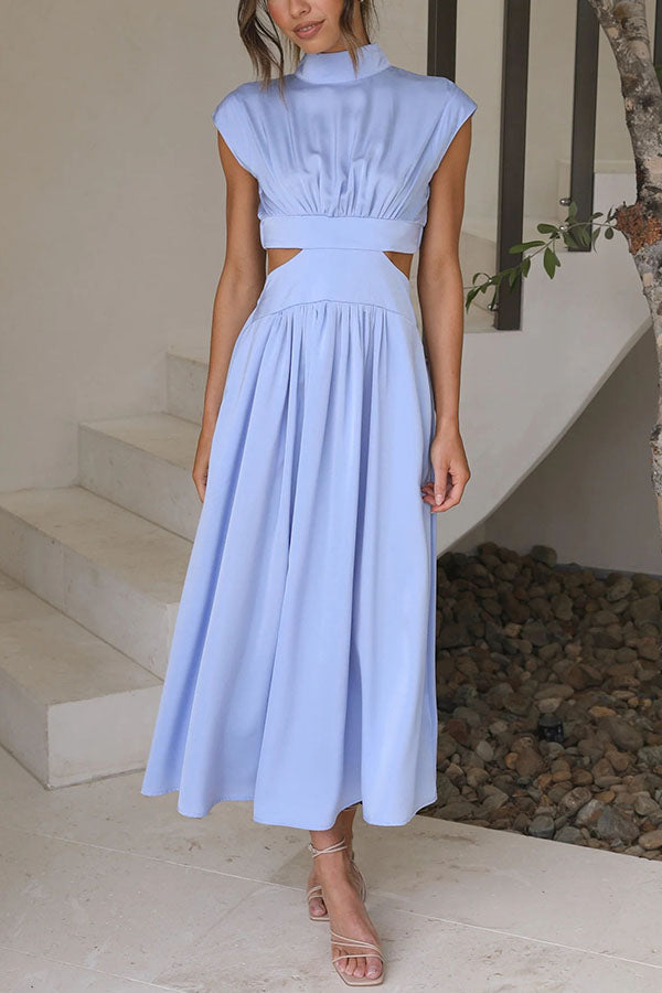 Lara – Vestido midi con bolsillos