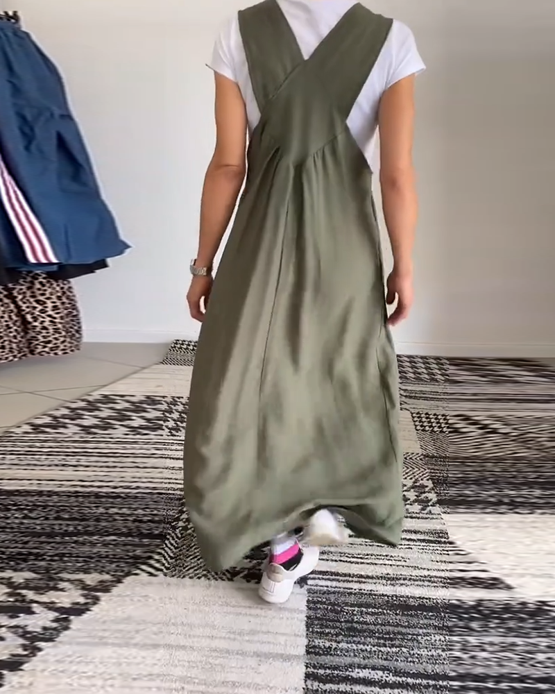 CAMILA | Vestido Sin Mangas Casual-Chic de Línea Fluida