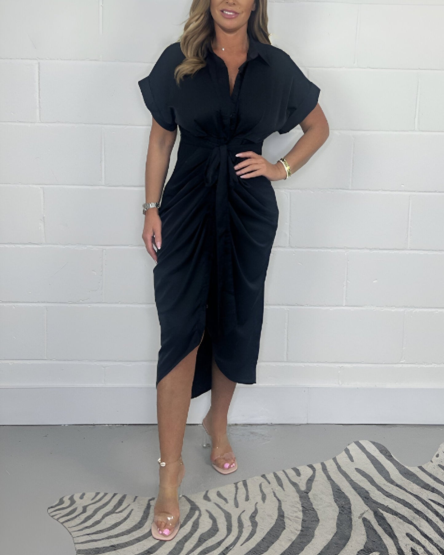 Martina | Vestido Elegante con Pliegues