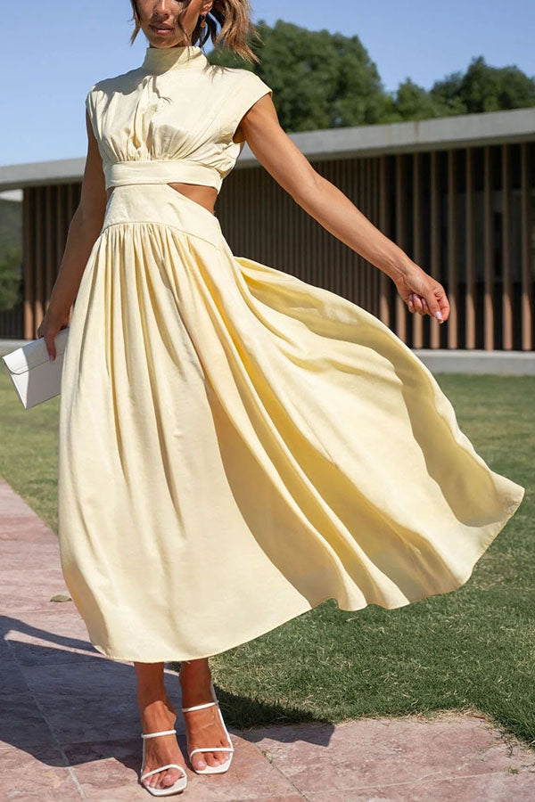 Lara – Vestido midi con bolsillos