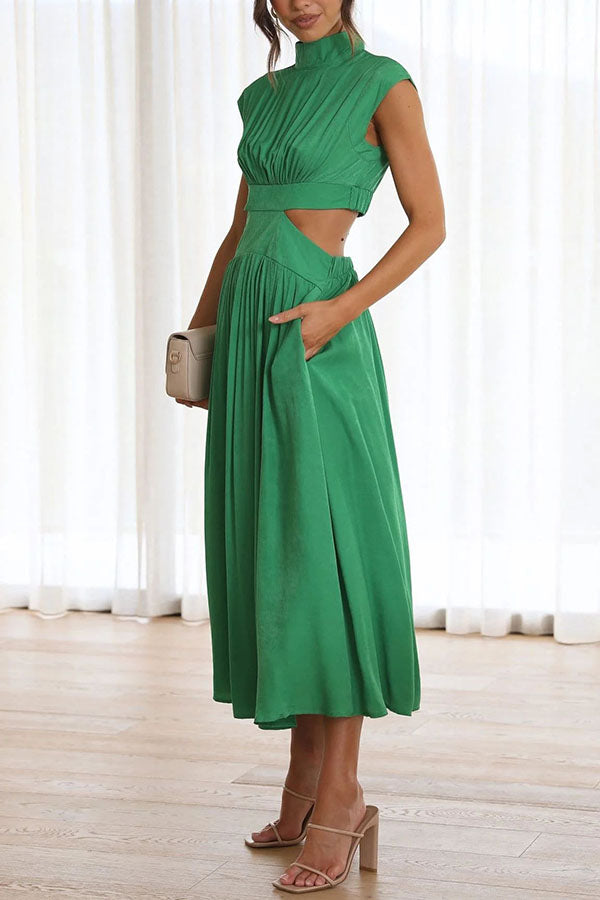 Lara – Vestido midi con bolsillos