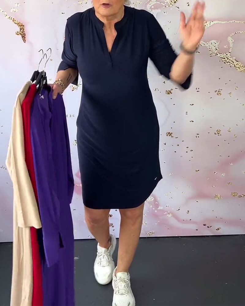 Ana | Vestido elegante con escote en V