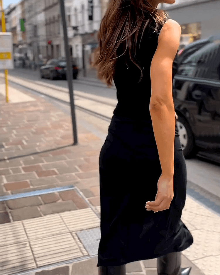 Aitana – Vestido largo sin mangas