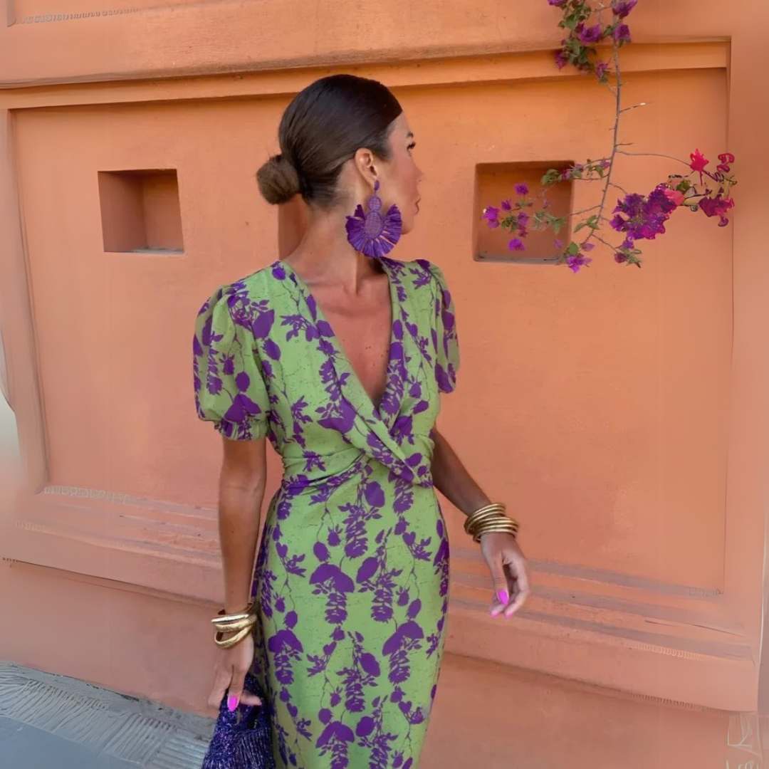 Tonantzin - Vestido midi floral