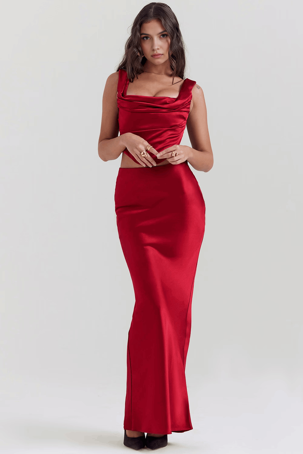 Vestido Bronce Elegante