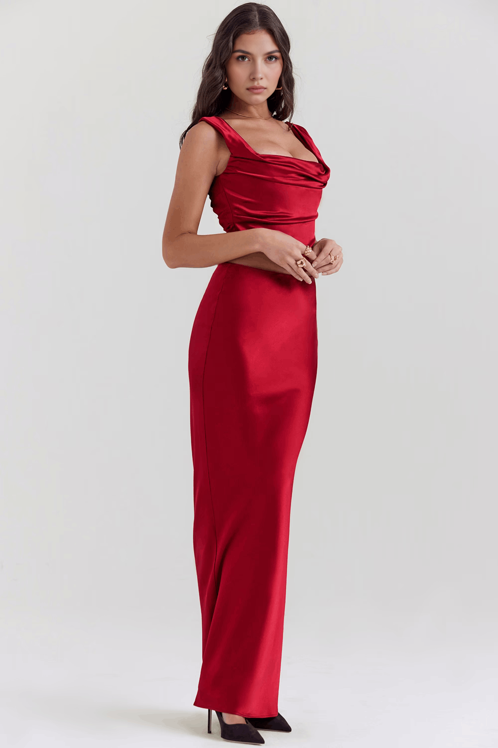 Vestido Bronce Elegante