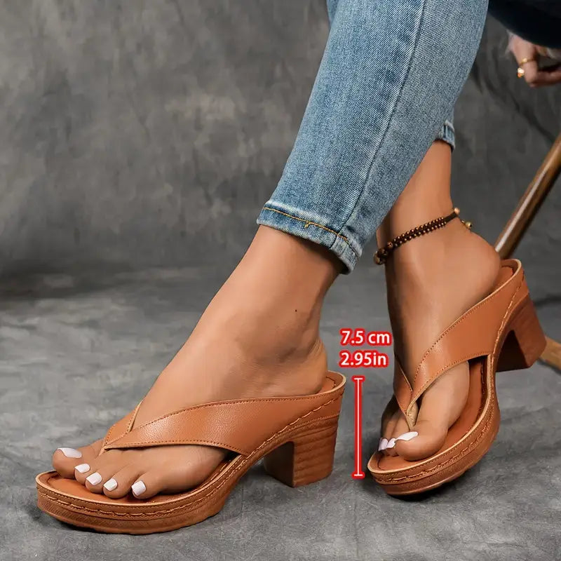 Marga - Sandalias Ortopédicas con Tacón