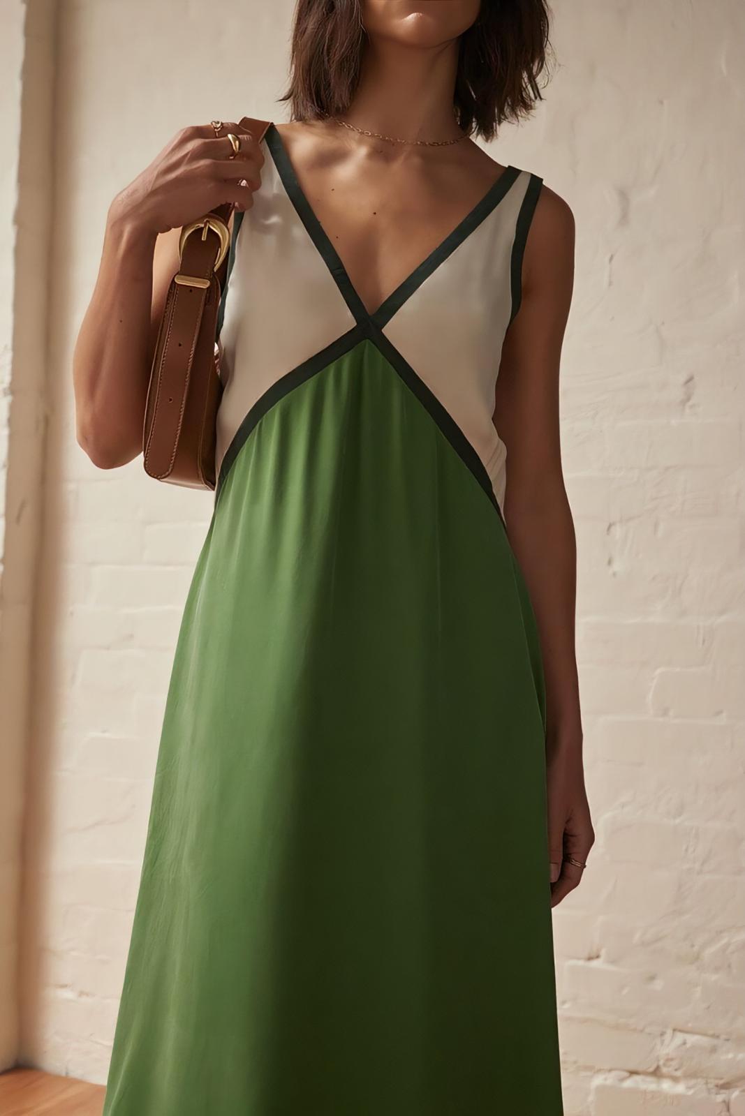 Elena – Vestido midi sin mangas