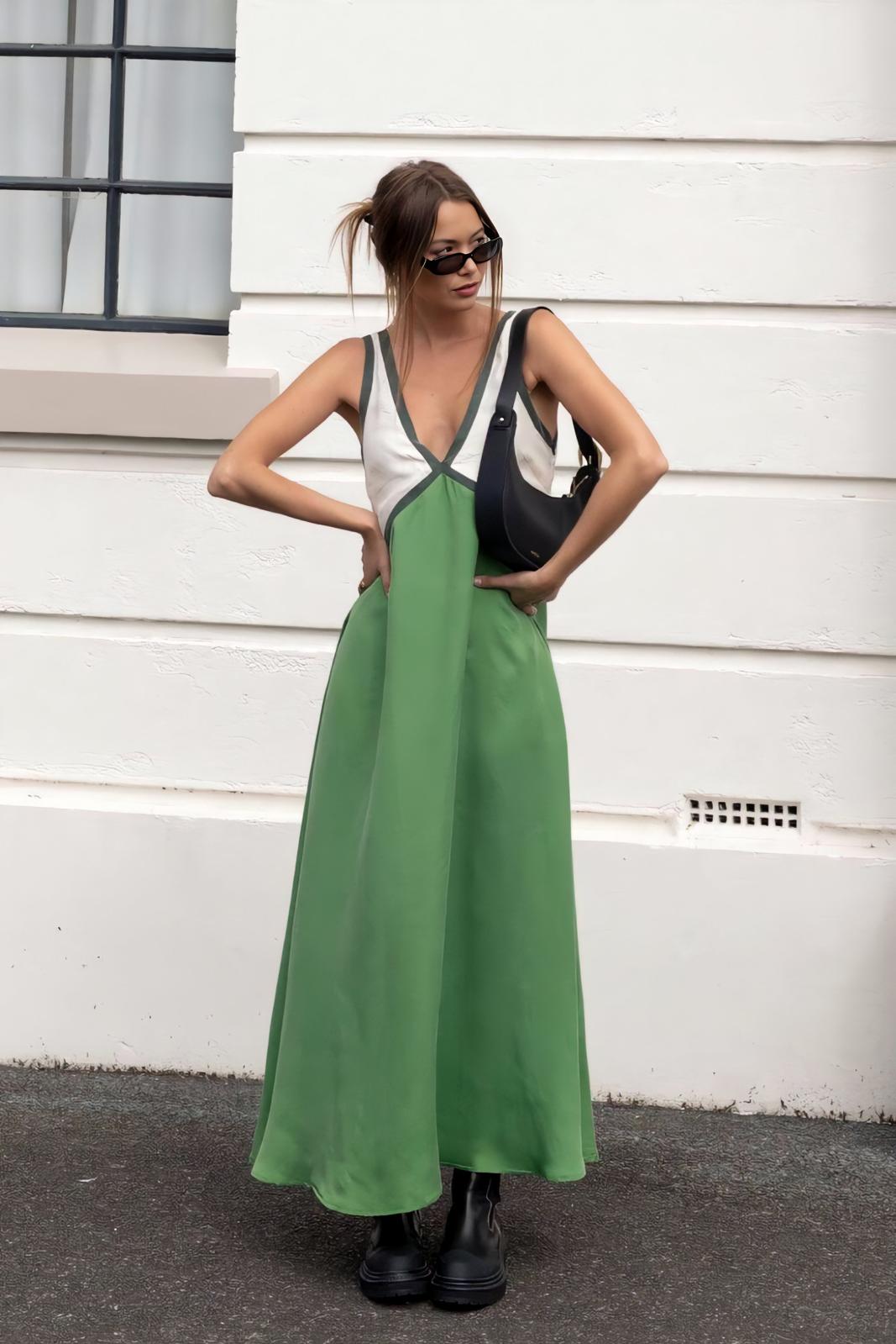 Elena – Vestido midi sin mangas