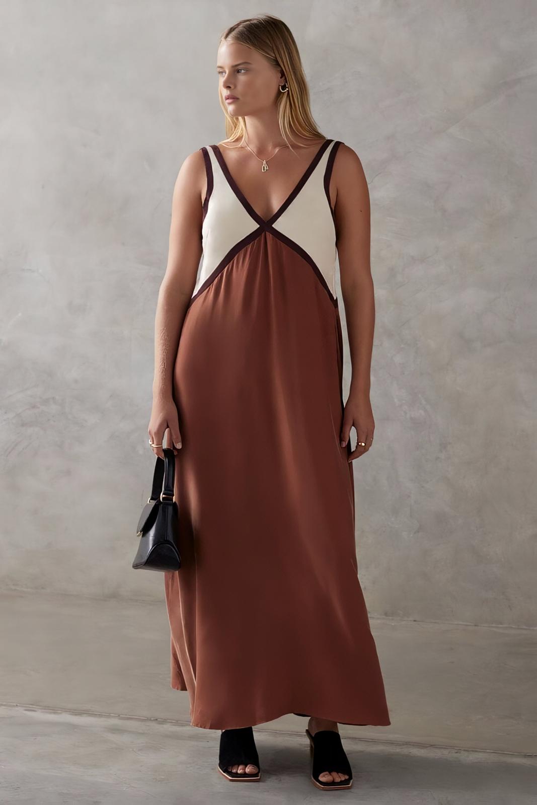 Elena – Vestido midi sin mangas