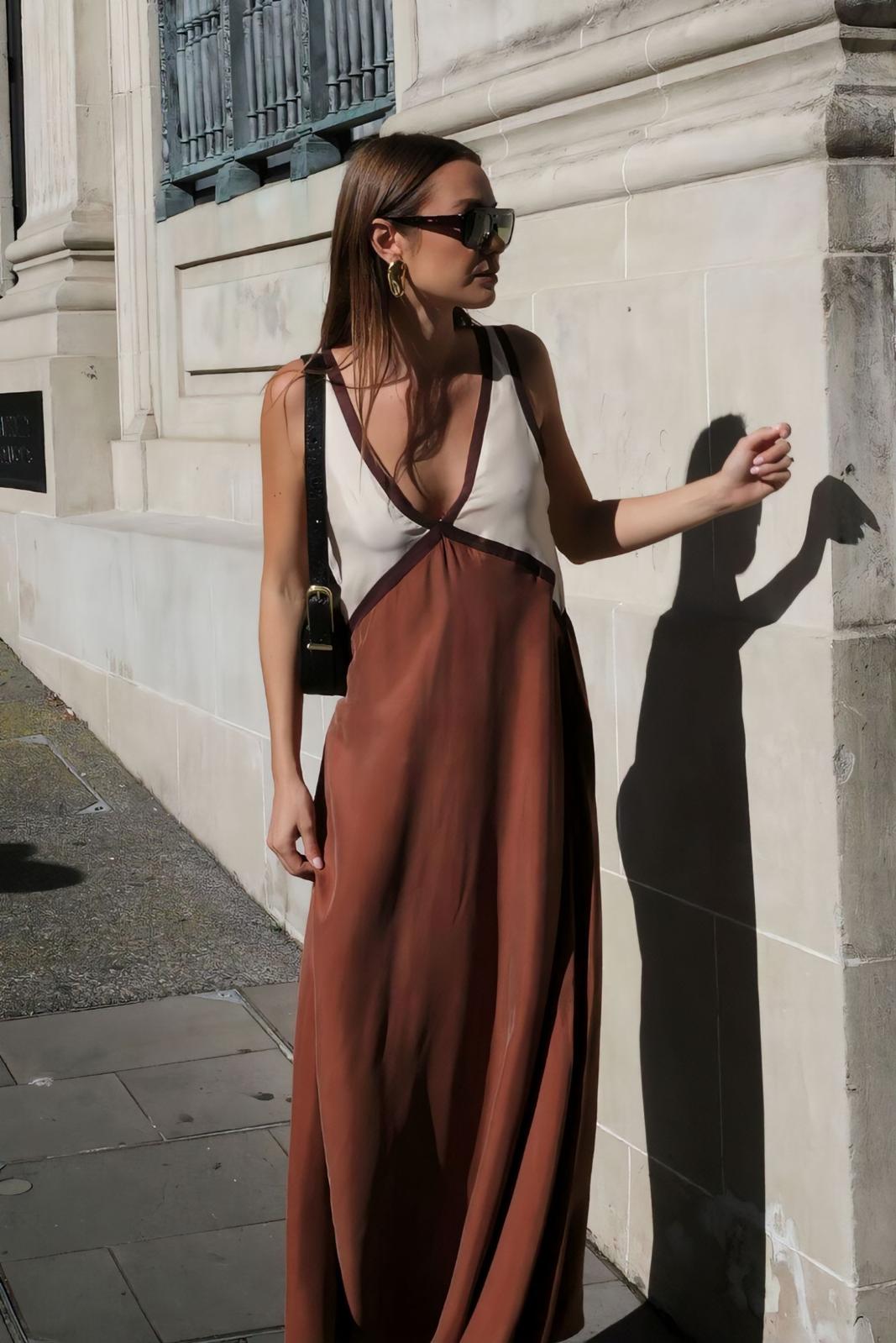 Elena – Vestido midi sin mangas