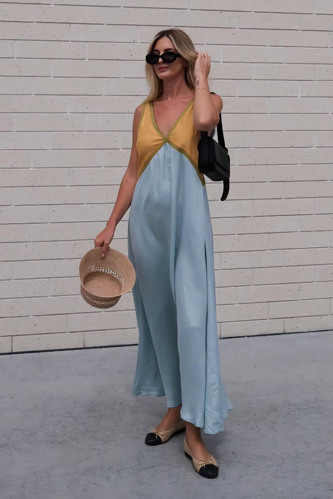 Elena – Vestido midi sin mangas