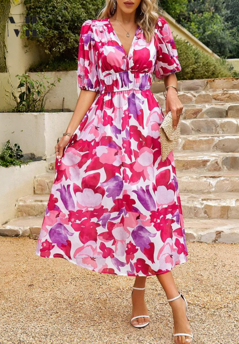 Celia – Vestido elegante satinado