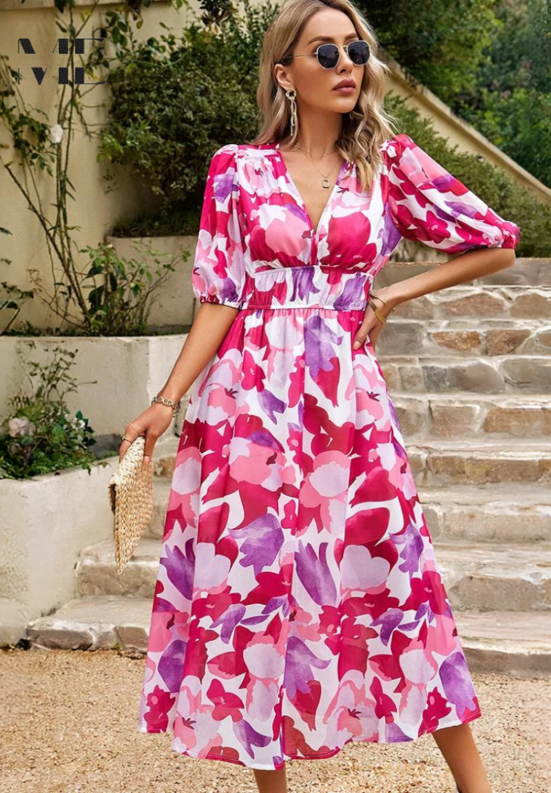 Celia – Vestido elegante satinado