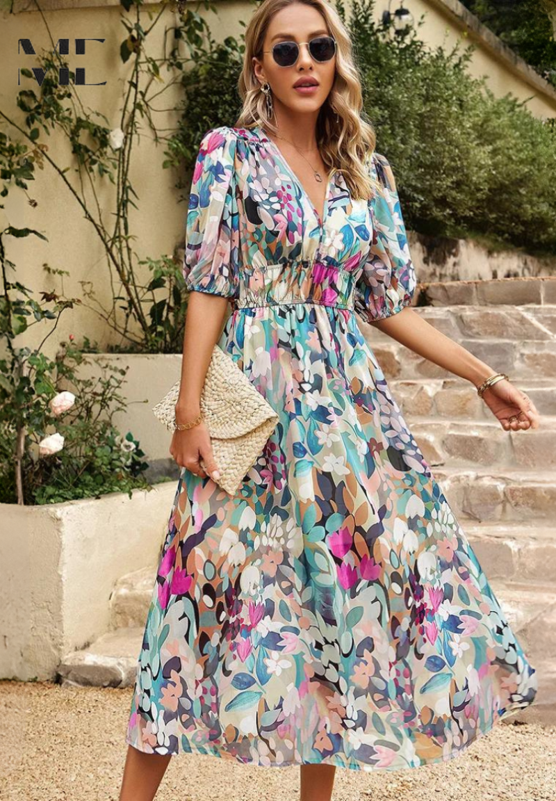 Celia – Vestido elegante satinado
