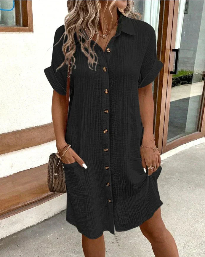Vestido Tipo Polo Elegante Celest (Casi Agotado)