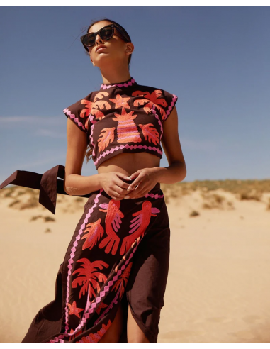 Katia – Conjunto top + falda estampado