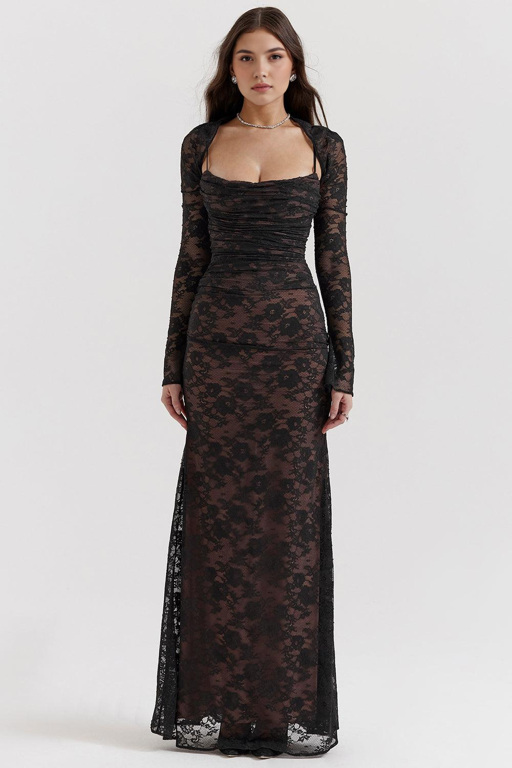 Vestido Largo Celeste