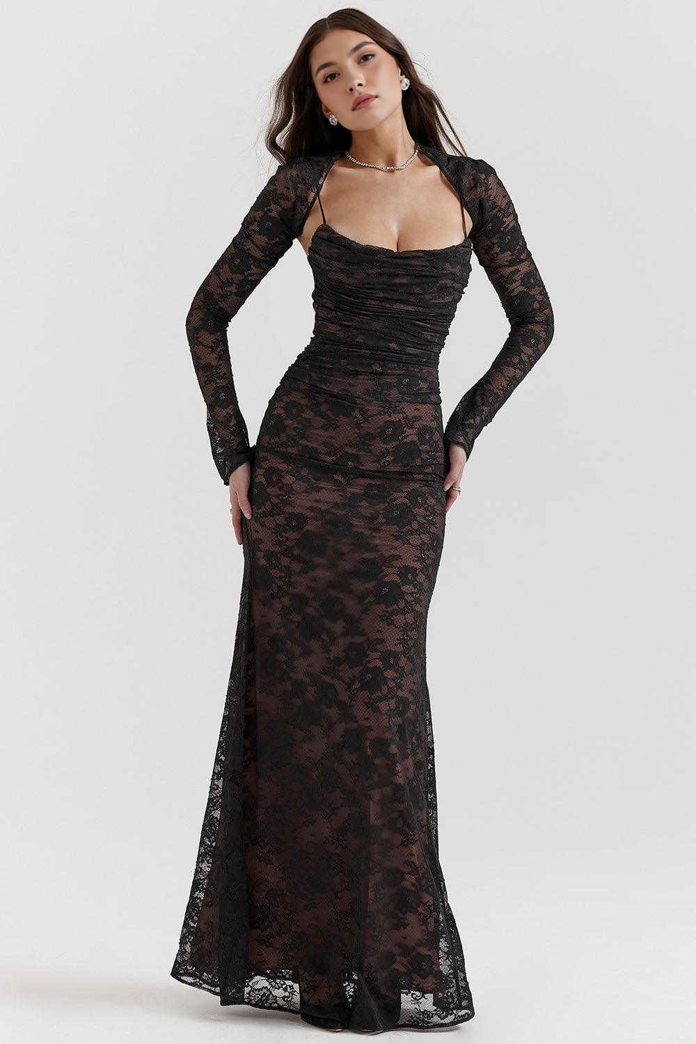 Vestido Largo Celeste