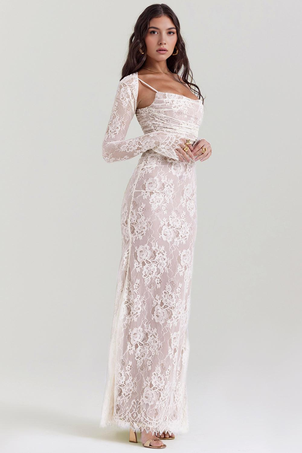 Vestido Largo Celeste