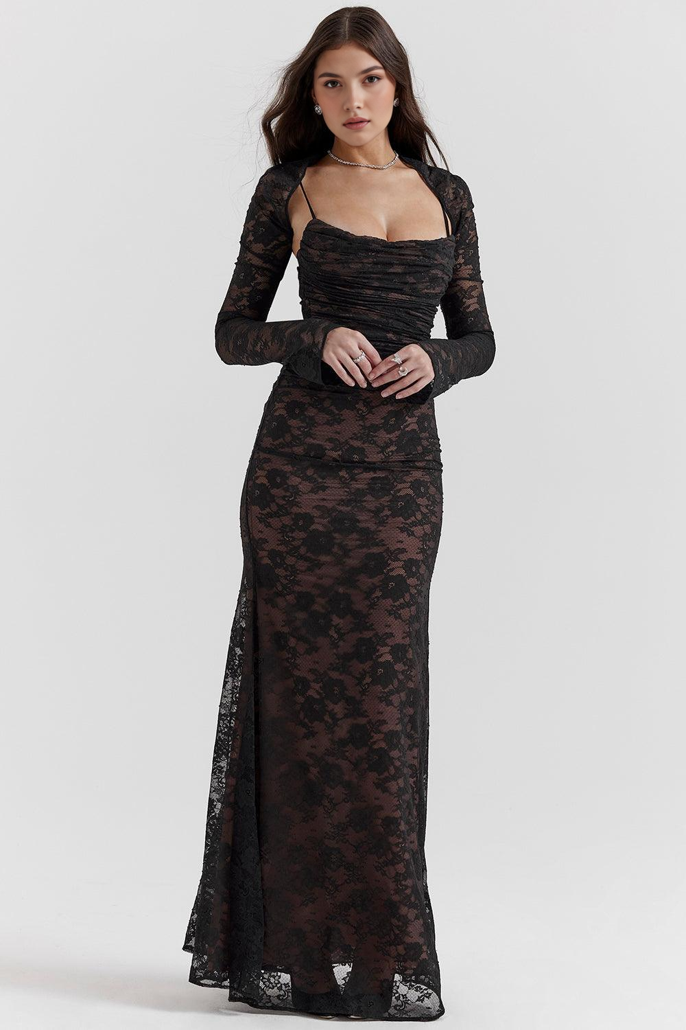 Vestido Largo Celeste