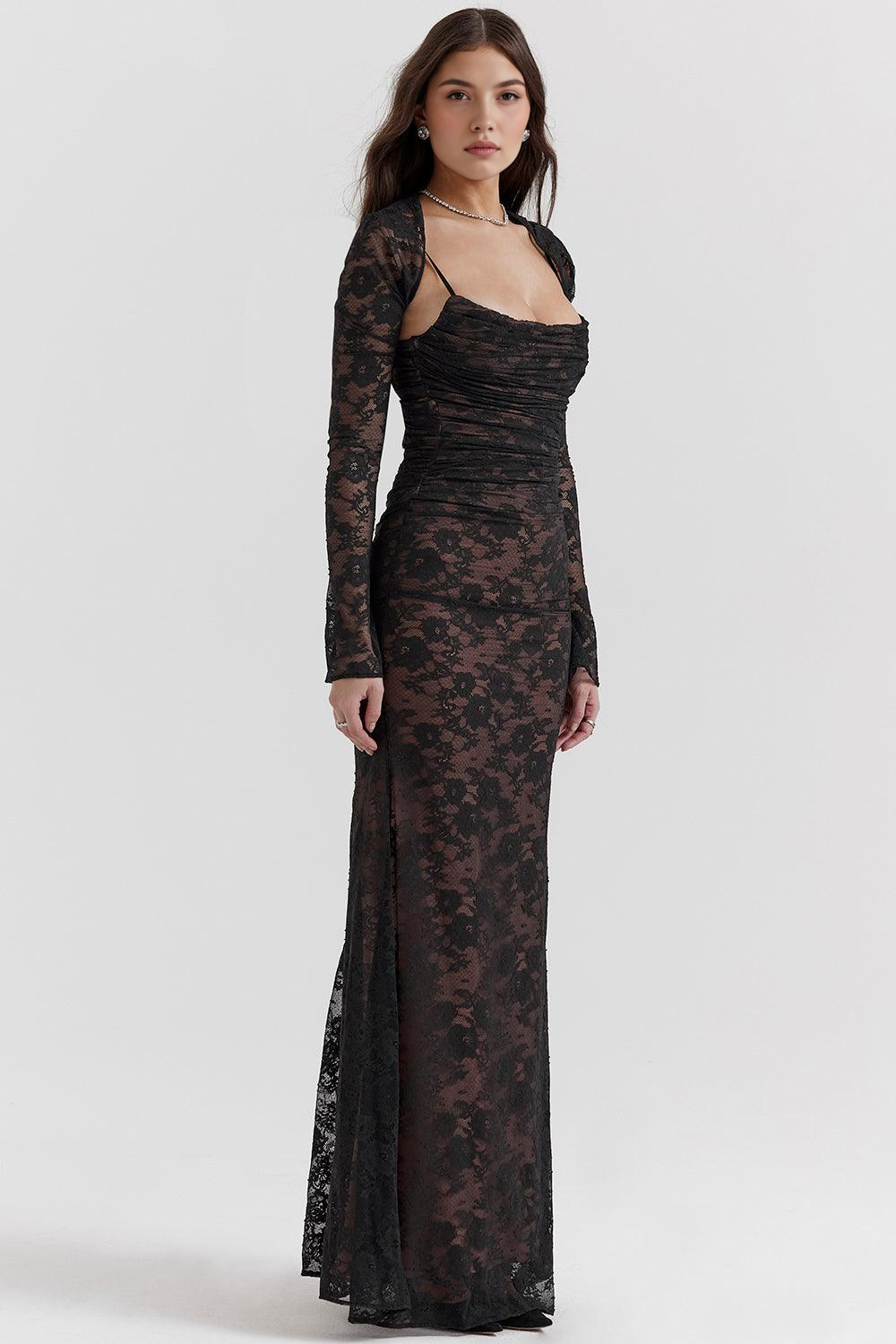 Vestido Largo Celeste