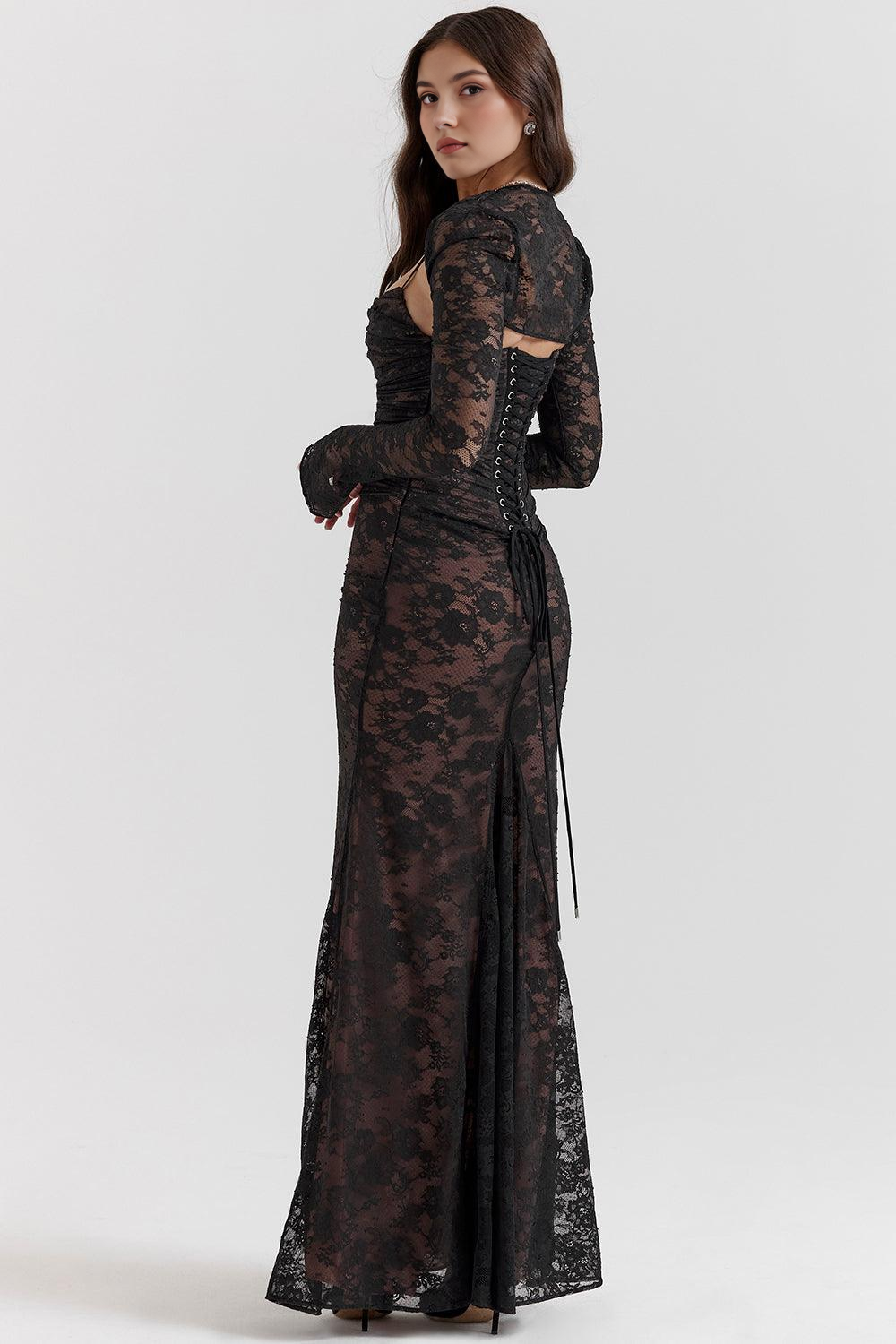 Vestido Largo Celeste
