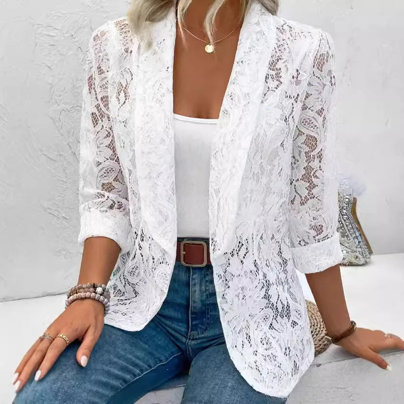 Blazer de encaje – Chaqueta ligera