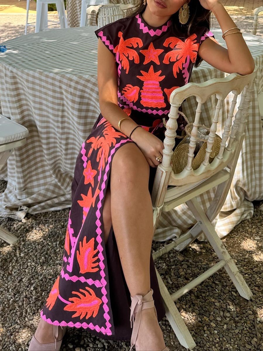 Katia – Conjunto top + falda estampado