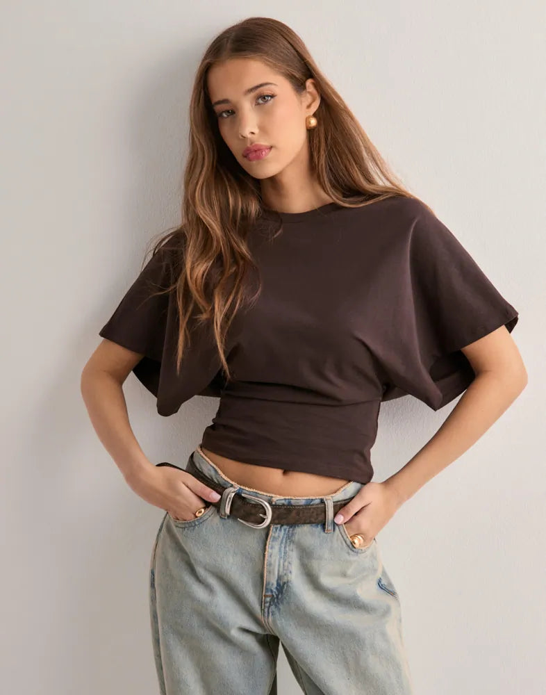 Camiseta manga ancha – Corte icónico