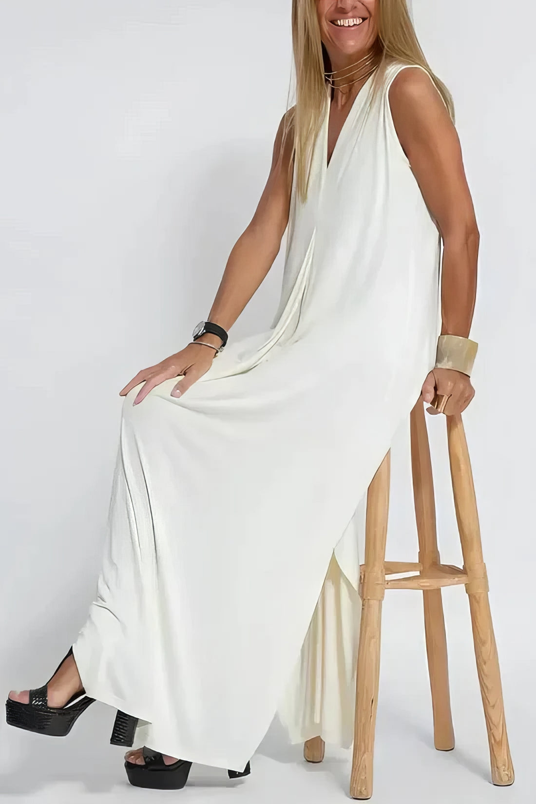 ELISE | Vestido Largo Elegante con Cárdigan a Juego Gratis