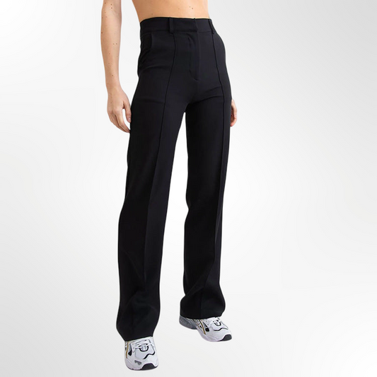 Pantalones rectos ajustados de sastrería flexible