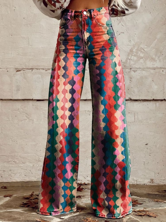 Pantalón Flare “Electric Mirage” – Vibra sin Reglas