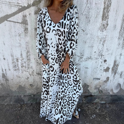 Daniela | Vestido con estampado de leopardo