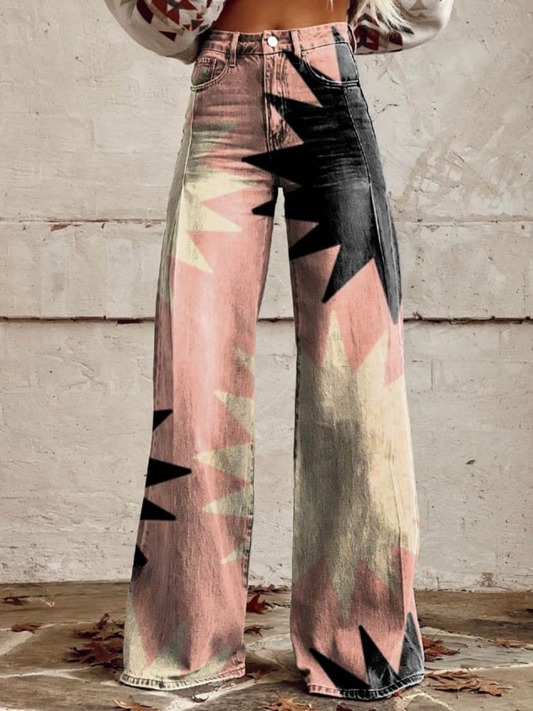 Pantalón Flare “Starblaze” – Energía Geométrica
