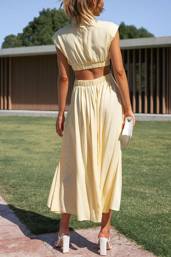 Lara – Vestido midi con bolsillos