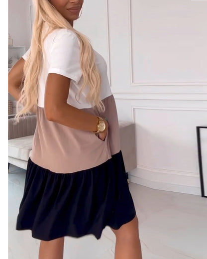 Claudia – Vestido bloques de color