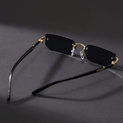 VISIONAIR FRAMELESS – Gafas Rectangulares de Estilo Minimal Gold