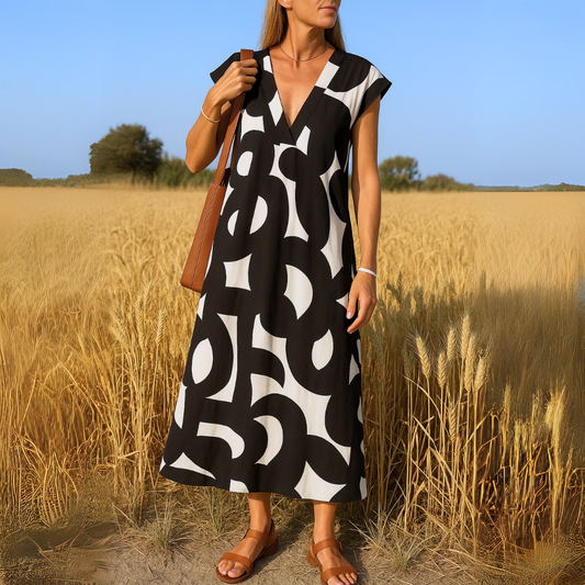 Adela | Vestido fluido con escote en V