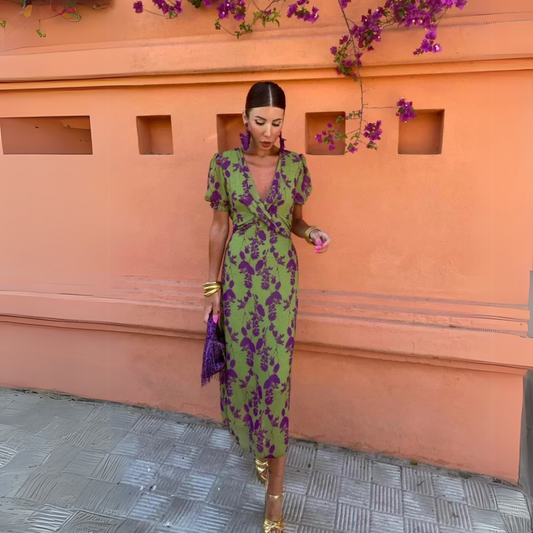 Tonantzin  - Vestido midi floral