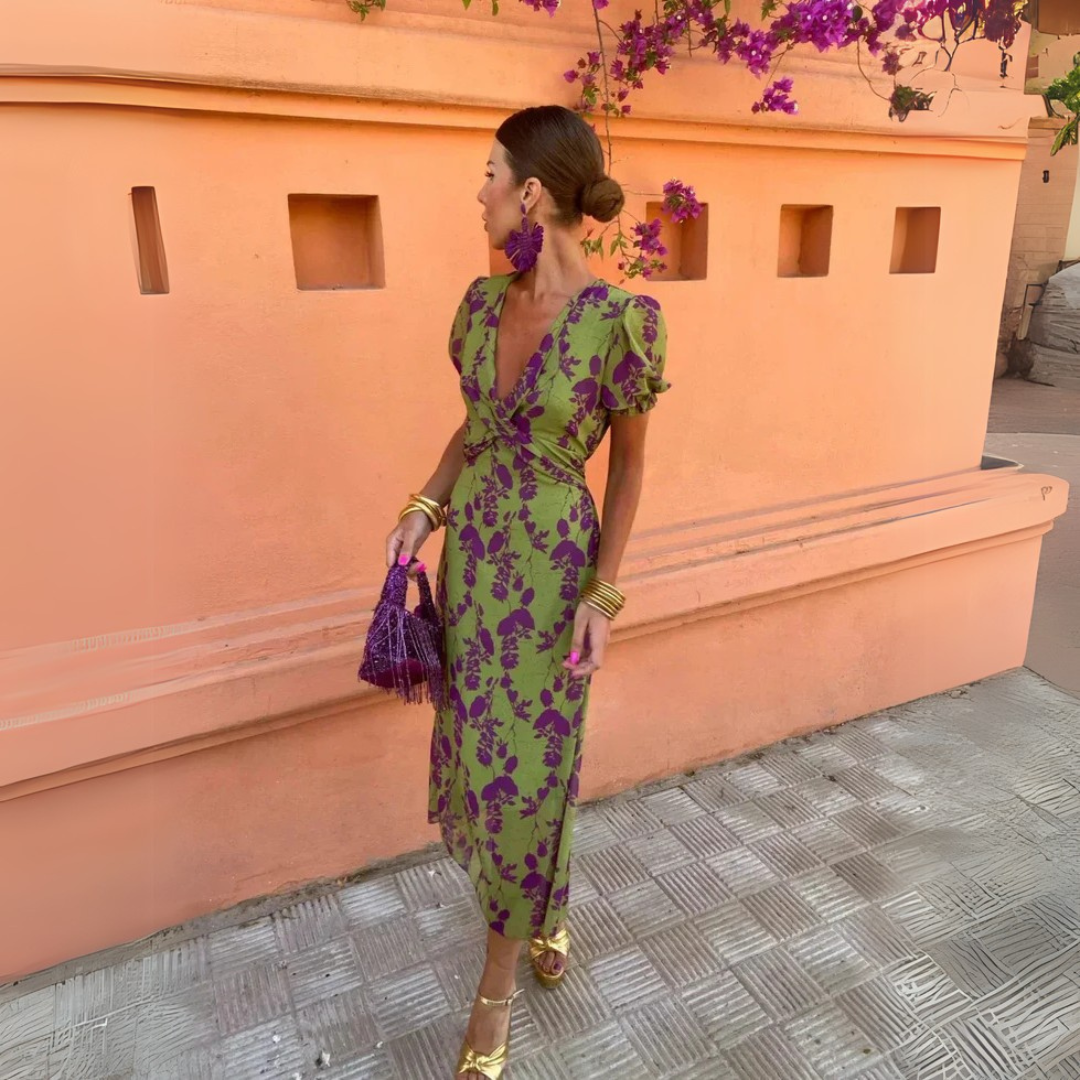 Tonantzin  - Vestido midi floral
