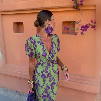 Tonantzin  - Vestido midi floral