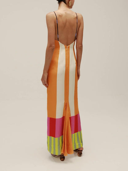Elsa – Vestido largo multicolor