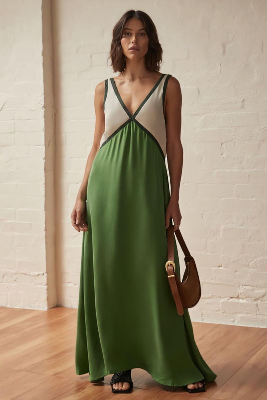 Elena – Vestido midi sin mangas