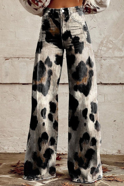 Cheetah | Pantaloni Boho Vintage con Stampa Chic