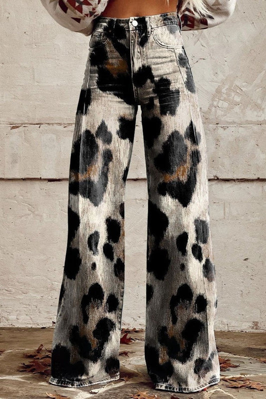 Cheetah | Pantaloni Boho Vintage con Stampa Chic