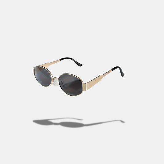 VISIONAIR NOVA – Gafas Metálicas Ovaladas con Detalle Dorado